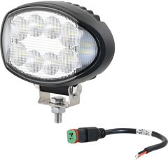 Phare de travail Ovale 9 LED 10-30V 72W 9720 lumens 