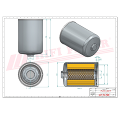 Filtre hydraulique adaptable HIFI FILTER SH60029