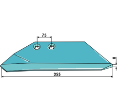Aileron gauche pour RABE 6342.50.05 adaptable 