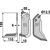 Lame gauche pour Fraise/Rotavator MURATORI 12000401 adaptable - Blacksteel©