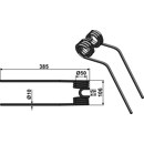 Dent de fenaison pour DEUTZ-FAHR VF16644761.86 adaptable - BlackSteel©