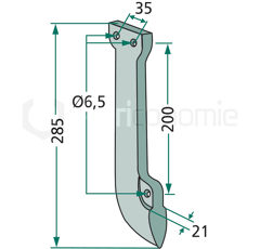 Soc pour semoir FIONA 3.137.012 adaptable