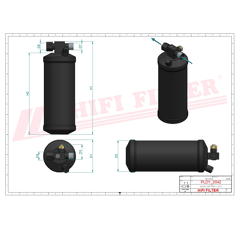 Deshydrateur Climatisation adaptable HIFI FILTER DYH70008