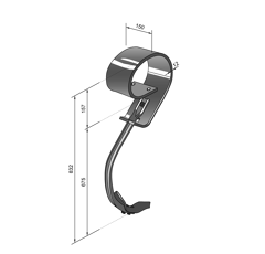 Dent VIBROFLEX pour KONGSKILDE 105150096 adaptable