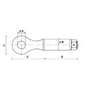 Anneau d'attelage tournant type F2 - 14 T adaptable