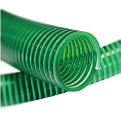 Tuyau aspiration et refoulement pour tonne à lisier PVC vert spiralé - 0,6 m
