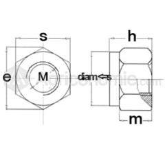 Lot de 200 écrous M10 pour moissonneuse CLAAS  adaptable