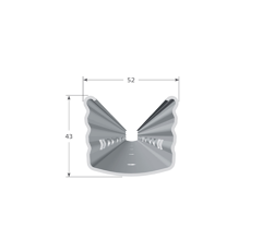 Dr. Reisacher Reihenpfahl P5L - Stückverzinkt - 1,65 mm