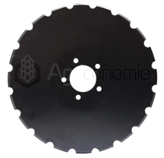 Disque crénelé pour semoir KVERNELAND 353950 adaptable