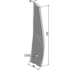 Leitblech - rechts 101VAD18R Väderstad Nachbau