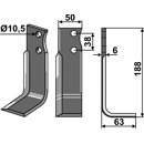 Fräsmesser Rechts 188 x 50 Barbieri Nachbau
