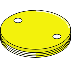 Gehäusedeckel M68 x 2 mm für Grubber Nachbau