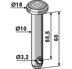 Spannstift 60 x 10 mm DELAUFEN Nachbau