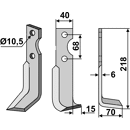 Fräsmesser Rechts 218 x 40 Benassi Nachbau