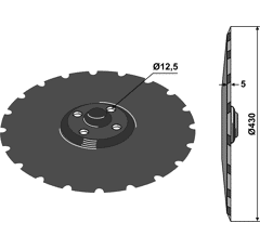 Hohlscheibe, gezahnt 459608N Väderstad by Niaux