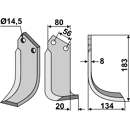 Fräsmesser Rechts 183 x 80 Tortella Nachbau