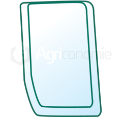 Pare-brise inférieur G de machine agricole CASE IH 87530232 adaptable