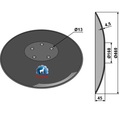 Disque lisse ∅460x4,5 pour déchaumeur adaptable - Blacksteel©