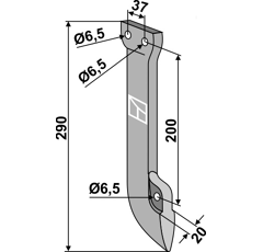 Soc pour semoir FIONA 3.137.012 adaptable - BlackSteel©