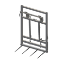 Pic bottes frontal 2000 mmpour type d'attelage DIECI N°4 adaptable