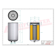 Filtre à gasoil adaptable HIFI FILTER SN40550