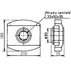 Messerhalter für Kreiselegge KUHN 52595100|52600410 original
