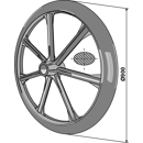 Packerring Ø 900 x 165 mm für Pflug RABE Nachbau  