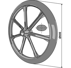 Packerring Ø 900 - 65 mm Nachbau  