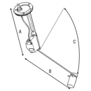 Aforador de combustible para tractor 3582876M1 adaptable