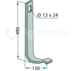 Ressort de renfort 490 x 130 mm pour semoir adaptable