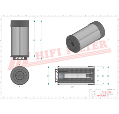 Filtre hydraulique adaptable HIFI FILTER SH52446