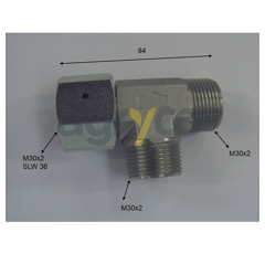 Raccord hydraulique pour téléscopique MANITOU 577578 adaptable