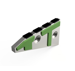 Nez de contre-sep Gauche avec plaquettes carbure et rechargement RABEWERK 2751.02.05 adaptable