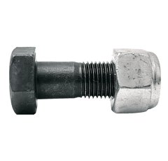 Boulon M12 x 45 mm avec écrou pour lame de fraise BREVIGLIER adaptable