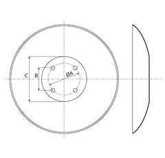 Disque Ø 300 mm pour semoir adaptable