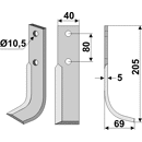 Fräsmesser Rechts 205 x 80 FM-Matras Nachbau