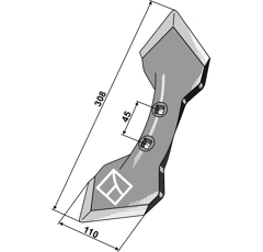 Reja para cultivador KONGSKILDE 5000579|10115553 adaptable - BlackSteel©