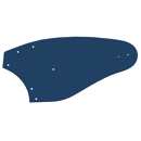 Streichblech-Hinterteil - links 3441041F Lemken by Frank