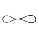 Courroie de ventilateur pour tracteur FORD 83949803 adaptable