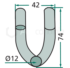 Manille pour broyeur EPOKE 406-145 adaptable