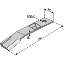 Fléau gauche 330 x 80 x 10 mm pour broyeur HUMUS 453251 adaptable