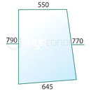 Vitre latérale Dr. pour machine agricole CASE IH 82002229 adaptable