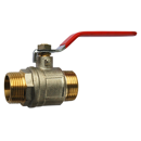 Vanne manuelle nickelée 2 voies mâle/mâle adaptable