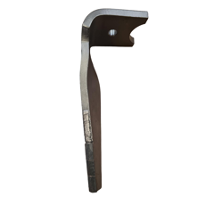 Dent de herse rotative Gauche 3 plaquettes carbure avec rechargement, fixation rapide FALC 654030 adaptable