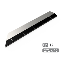 Mise Gauche à souder carbure TOUTES MARQUES 276x40 mm adaptable