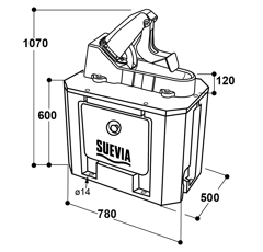 Pompe à membrane plein air WINTERPROOF 554 | SUEVIA