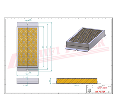 Filtre à air adaptable HIFI FILTER SC40024