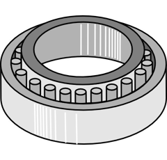 KegelrollenlagerØ 45 mm – Nachbau  