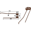 Dent de fenaison brun pour LELY 73135R adaptable - BlackSteel©