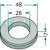 Rondelle 48x7x28 pour broyeur adaptable 